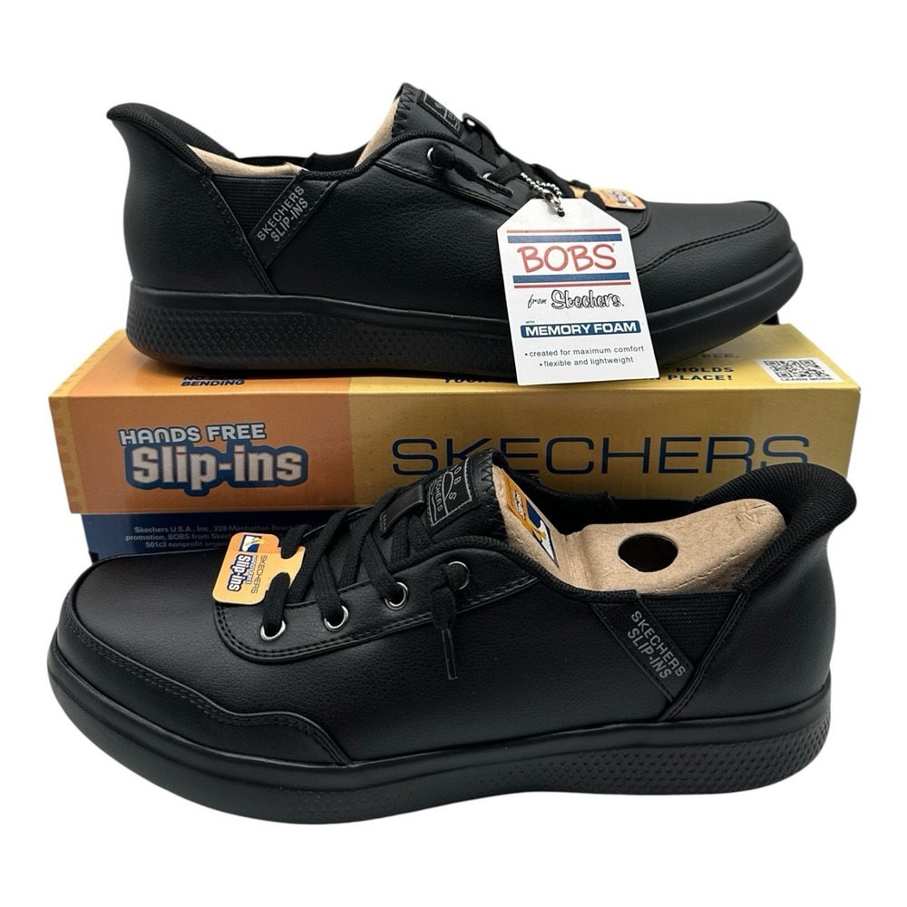 Skechers Skip Cute - B Cute Classic Shoes Womens Sz 9 Black Hands Free Slip-Ins